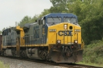 CSX 352 gets a Herzog ballast train on the roll again